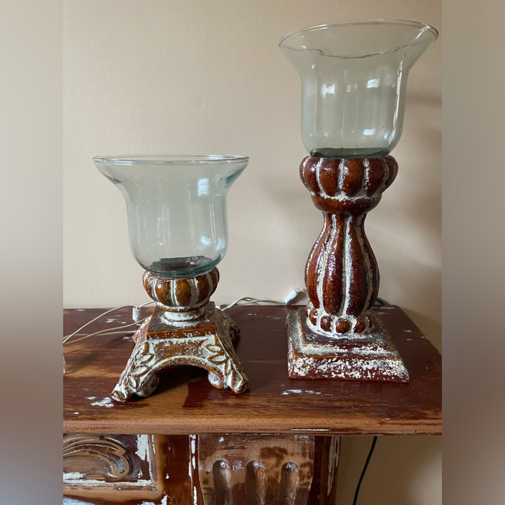 SLAH Southern Living Bell jar candle holders